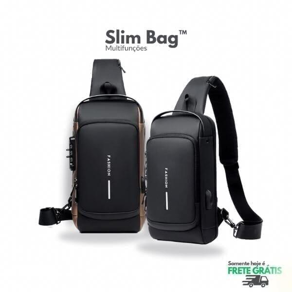 Bolsa Slim Bag™ - Mochila Anti-Furto com Senha USB - luxo br